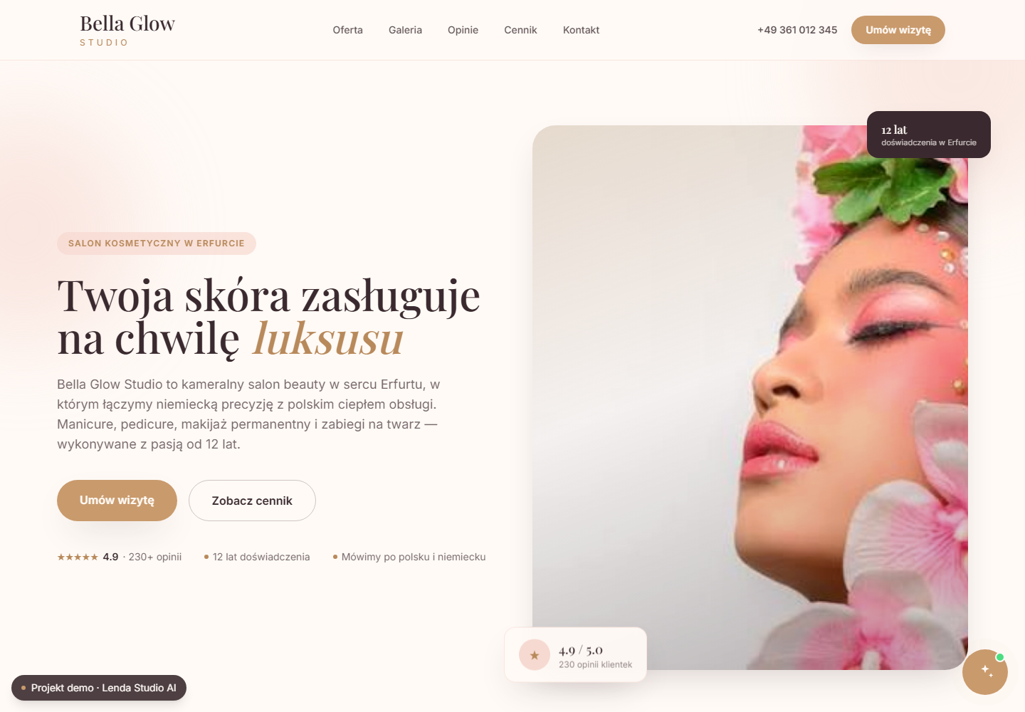 Bella Glow Studio — salon kosmetyczny